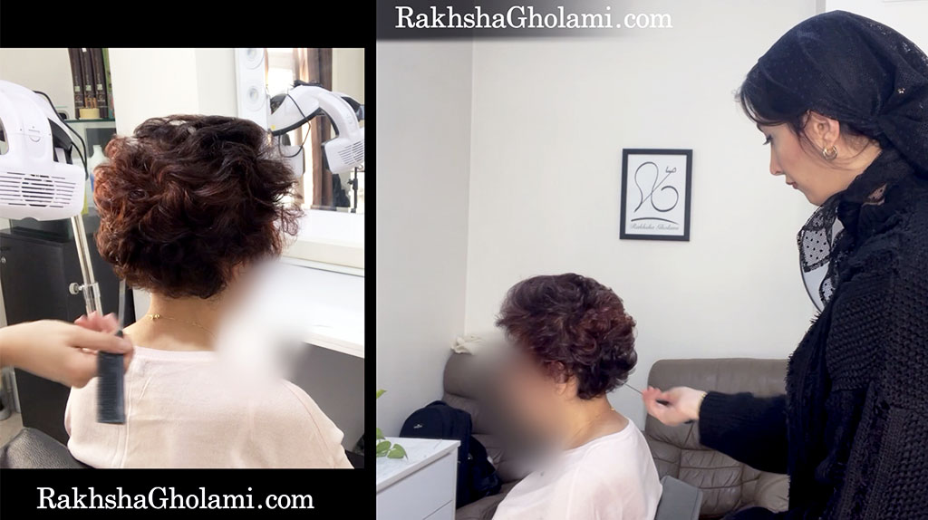 آموزش براشینگ به رو - براشینگ موی کوتاه و لیر - رخشا غلامی مدرس و متخصص سلامت و زیبایی مو